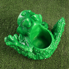 Фигурное кашпо "Жаба" зеленая, 20х32х22см - Фото 5