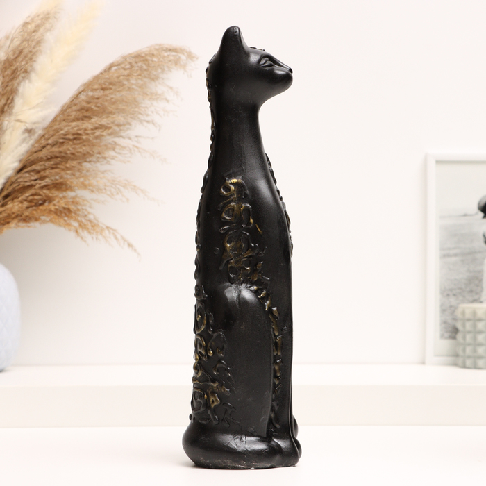 Фигура "Кошка египетская" черная, 31х8см