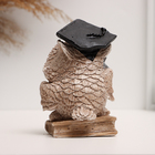 Фигура "Сова" бежевая, 12х8х6см - фото 23782524