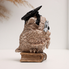 Фигура "Сова" бежевая, 12х8х6см - фото 23782525