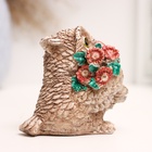 Фигурка гипс «Сова с букетом», 8×6×6 см  (артикул 10341056)  большой выбор товаров оптом и в розницу по низким ценам с доставкой