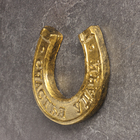 Подкова "Счастья, удачи" 12х12х2см - фото 23782581