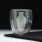 Стакан стеклянный с двойными стенками «Нежность», 300 мл - Фото 2