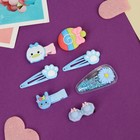 Набор для волос «Маленькие радости», 14 шт., зайка, голубой - Фото 2