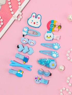 Набор для волос «Маленькие радости», 14 шт., зайка, голубой