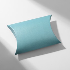 Коробочка подарочная «Свёрток» 15×9, цвет голубой