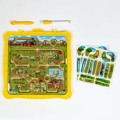 Игровой набор лабиринт «Ферма», маркерная доска, 2×26×27.5 см