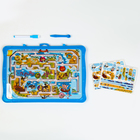 Игровой набор лабиринт «Сказочный остров», маркерная доска, 2×36×27.5 см - Фото 1