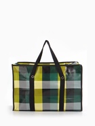 Сумка хозяйственная на молнии, 35 л, 50×20×35 см, чёрная/жёлтая - Фото 2