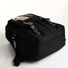 Рюкзак молодёжный из текстиля на молнии, 5 карманов, цвет чёрный - Фото 5