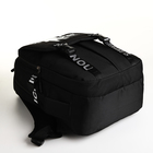 Рюкзак школьный из текстиля на молнии, 5 карманов, цвет чёрный - фото 11185699