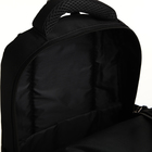Рюкзак школьный из текстиля на молнии, 5 карманов, цвет чёрный - фото 11185700