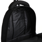 Рюкзак школьный из текстиля на молнии, 5 карманов, цвет чёрный - фото 11185712