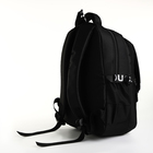 Рюкзак молодёжный из текстиля на молнии, 5 карманов, цвет чёрный - Фото 4