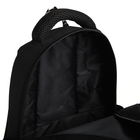 Рюкзак молодёжный из текстиля на молнии, 5 карманов, цвет чёрный - Фото 6