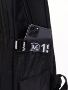 Рюкзак школьный Idea на молнии, с карманами, с принтом «Меломан», чёрный 10189033