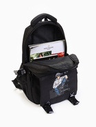 Рюкзак школьный Idea на молнии, с карманами, с принтом «Меломан», чёрный 10189033