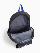 Рюкзак школьный на молнии, с карманами, с принтом, размер 30×12.5×44 см, чёрный/жёлтый 10189277