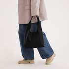 Сумка женская 30*10*23, отд на кнопке, косметичка, черный - фото 807285948 Сумка женская 30*10*23, отд на кнопке, косметичка, черный - фото 807285948