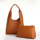 Сумка женская на кнопке, косметичка, цвет рыжий 10189293