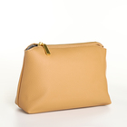 Сумка женская на кнопке, косметичка, цвет горчичный 10189294