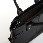 Сумка женская на молнии, цвет чёрный - фото 23749369