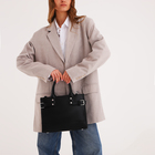 Сумка женская на молнии, цвет чёрный - фото 23824785