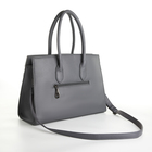 Сумка женская на молнии, цвет серый - фото 23749371