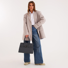 Сумка женская на молнии, цвет серый - фото 23824787