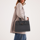 Сумка женская на молнии, цвет серый - фото 23824788