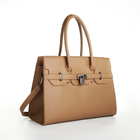 Сумка женская на молнии, цвет песочный - фото 23749384