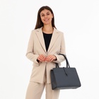 Сумка женская на молнии, цвет серый 10202716