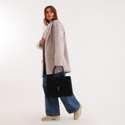 Сумка женская на молнии, цвет чёрный - фото 23824810