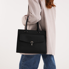 Сумка женская на молнии, цвет чёрный - фото 23824811