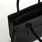 Сумка жен 34*13*25, отд на молнии, н/карман, регул ремень, черный - фото 807197179 Сумка жен 34*13*25, отд на молнии, н/карман, регул ремень, черный - фото 807197179