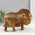 Фигурка полистоун «Овцебык», золотой 27×9.5×16.8 см - Фото 2