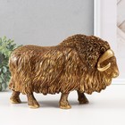 Фигурка полистоун «Овцебык», золотой 27×9.5×16.8 см - Фото 5