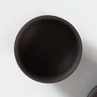Набор для чайной церемонии керамический «Глина», 11 предметов: 8 пиал 50 мл, чайник, молочник, ступка, цвет коричневый - Фото 2