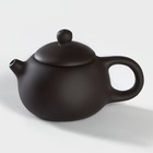 Набор для чайной церемонии керамический «Глина», 11 предметов: 8 пиал 50 мл, чайник, молочник, ступка, цвет коричневый - фото 4501645
