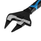 Ключ разводной с очень тонкими губками ТУНДРА, 2К рукоятка, толщина 4 мм, до 60 мм, 300 мм - Фото 7