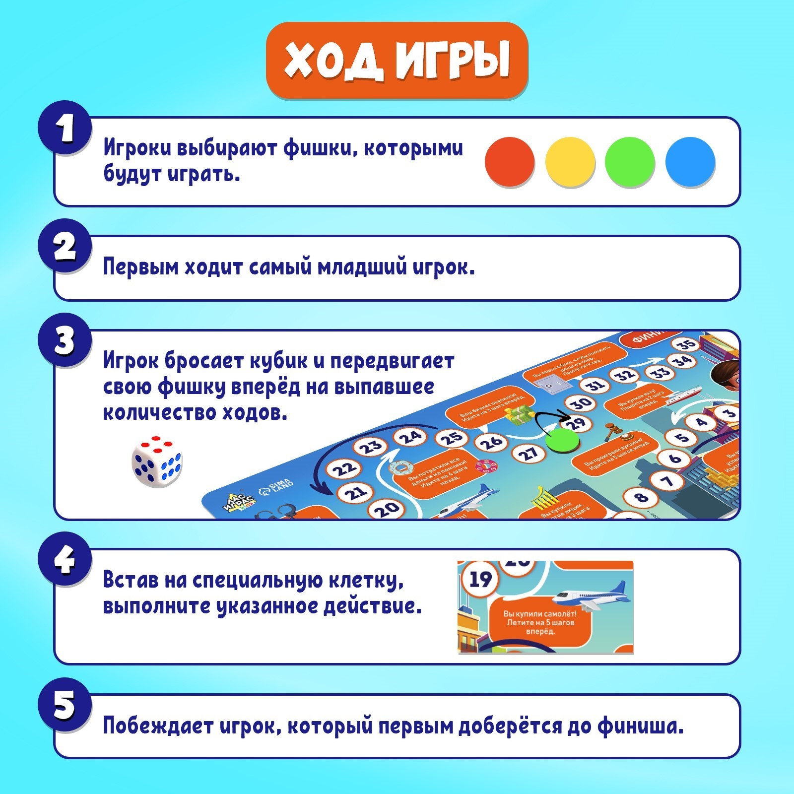 Настольная игра «Бизнесмен», 2-4 игроков, 3+