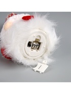 Светодиодная фигура «Гном в красном колпаке» 6.5×17×6.5 см, текстиль, батарейки LR1130×3 (в комплекте), свечение тёплое белое 9898159