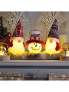 Светодиодная фигура «Гном в красном колпаке» 6.5×17×6.5 см, текстиль, батарейки LR1130×3 (в комплекте), свечение тёплое белое 9898159