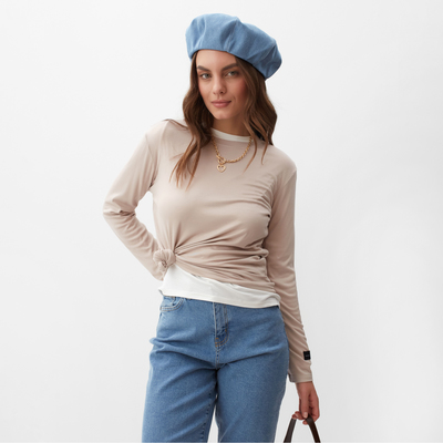 Лонгслив женский MIST, Base, размер onesize, бежевый