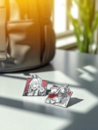 Набор значков (2 шт.) «Япония» магические парни, цветной в чёрном металле - Фото 5