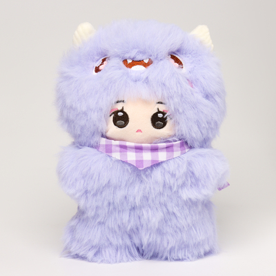 Мягкая игрушка «Кукла» в костюме монстрика, 22 см, цвет фиолетовый