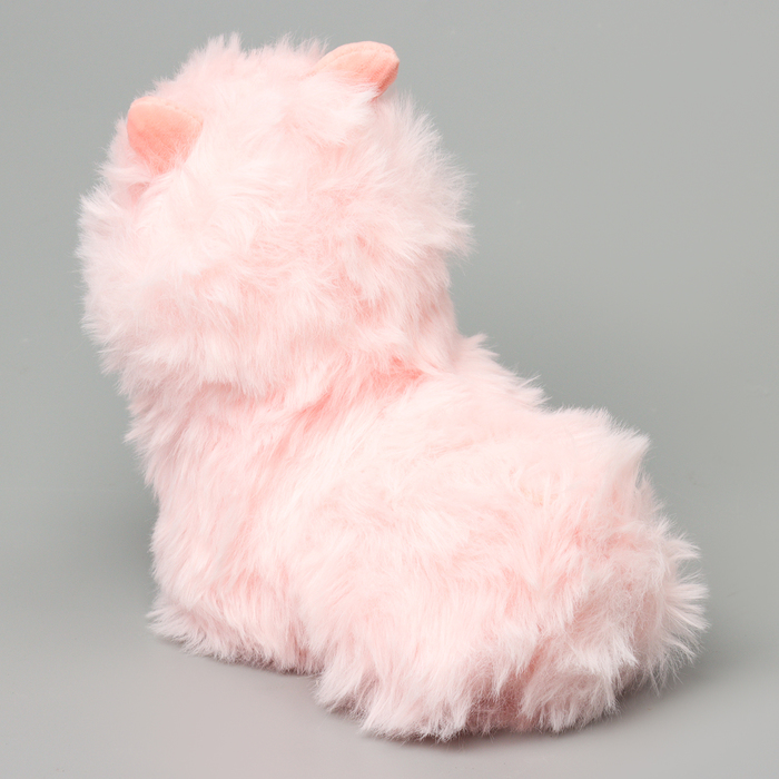 Мягкая игрушка "Лама", 20 см, цвет розовый