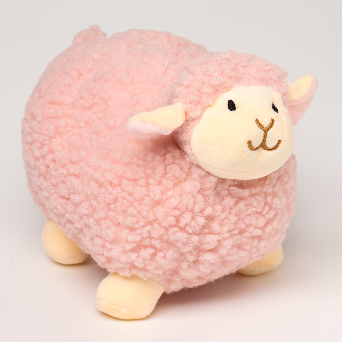 Мягкая игрушка «Овечка», 20 см, цвет розовый - Фото 1