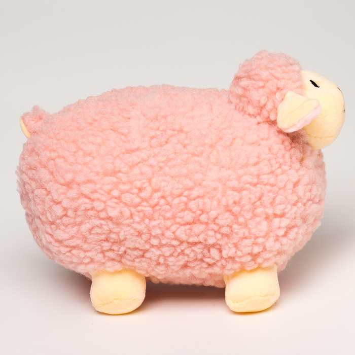 Мягкая игрушка "Овечка", 20 см, цвет розовый