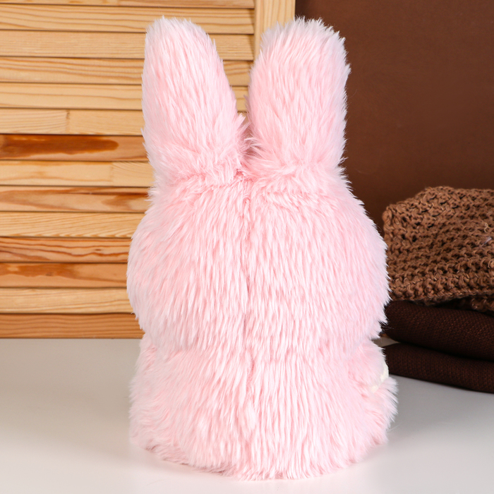 Мягкая игрушка «Кукла» в костюме зайки, 30 см, цвет розовый - фото 1906627687